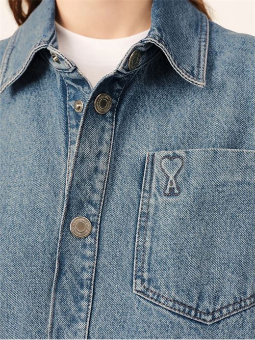 Camicia in denim AMI PARIS | UJK918DE0046480